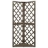 Enrejado de esquina madera maciza de abeto gris 50x50x145