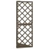 Enrejado de esquina madera maciza de abeto gris 50x50x145