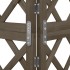 Enrejado de esquina madera maciza de abeto gris 50x50x145