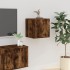 Muebles para TV de pared 2 uds roble ahumado 40x34,5x40