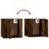 Muebles para TV de pared 2 uds roble ahumado 40x34,5x40