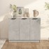 Aparador de madera contrachapada gris hormigón 90,5x30x70