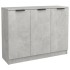 Aparador de madera contrachapada gris hormigón 90,5x30x70