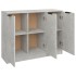Aparador de madera contrachapada gris hormigón 90,5x30x70
