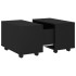Mesa de centro madera contrachapada negro 60x60x38