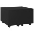 Mesa de centro madera contrachapada negro 60x60x38