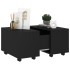 Mesa de centro madera contrachapada negro 60x60x38