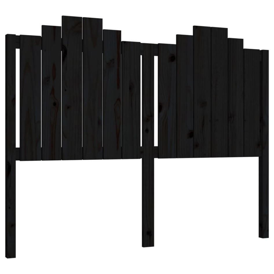Cabecero de cama madera maciza de pino negro 146x4x110