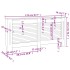 Cubierta para radiador MDF gris antracita 172x19x81,5