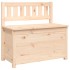 Banco de madera maciza de pino 80x41x77