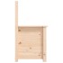 Banco de madera maciza de pino 80x41x77