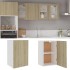 Armario colgante cocina madera ingeniería roble 39,5x31x60