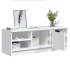 Mueble de TV madera contrachapada blanco 102x35,5x36,5
