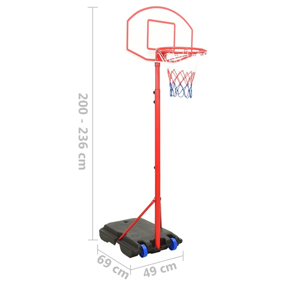 Juego de baloncesto portátil ajustable 200-236