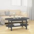 Mesa de centro de madera maciza de pino gris 110x55x45