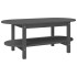 Mesa de centro de madera maciza de pino gris 110x55x45