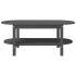 Mesa de centro de madera maciza de pino gris 110x55x45