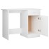 Escritorio de madera contrachapada blanco 100x50x76
