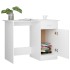 Escritorio de madera contrachapada blanco 100x50x76