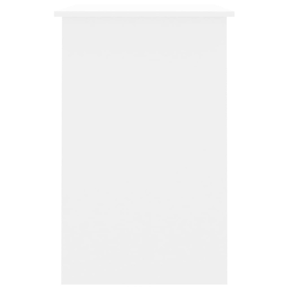 Escritorio de madera contrachapada blanco 100x50x76