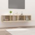 Muebles de TV 2 uds madera ingeniería roble Sonoma 80x30x30