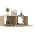 Muebles de TV 2 uds madera ingeniería roble Sonoma 80x30x30