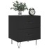 Mesitas de noche 2 uds madera ingeniería negro 40x35x47,5