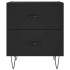 Mesitas de noche 2 uds madera ingeniería negro 40x35x47,5