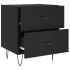 Mesitas de noche 2 uds madera ingeniería negro 40x35x47,5
