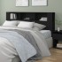 Mueble cabecero negro 200x18,5x104,5