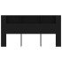 Mueble cabecero negro 200x18,5x104,5