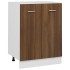 Armario de horno madera ingeniería roble ahumado 60x46x81,5