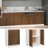 Armario de horno madera ingeniería roble ahumado 60x46x81,5