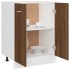 Armario de horno madera ingeniería roble ahumado 60x46x81,5