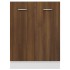 Armario de horno madera ingeniería roble ahumado 60x46x81,5