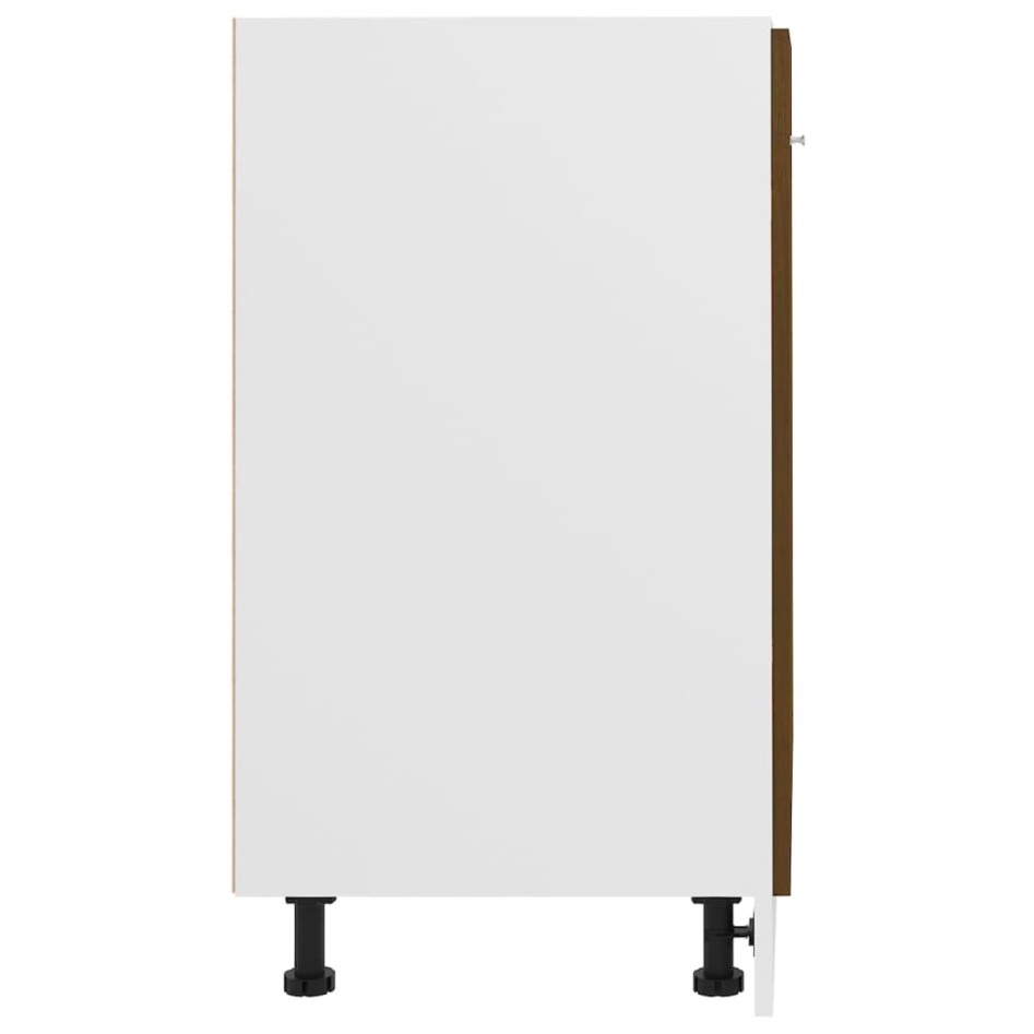 Armario de horno madera ingeniería roble ahumado 60x46x81,5