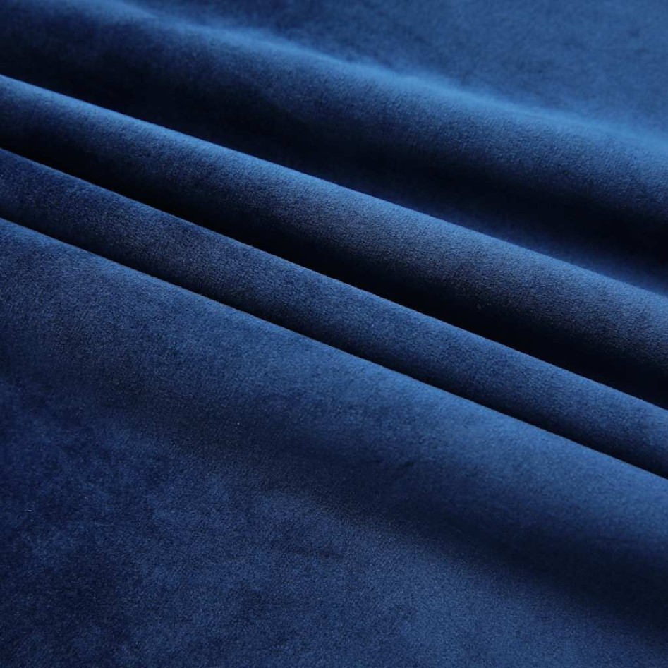 Cortinas opacas ganchos 2 pzas terciopelo azul oscuro
