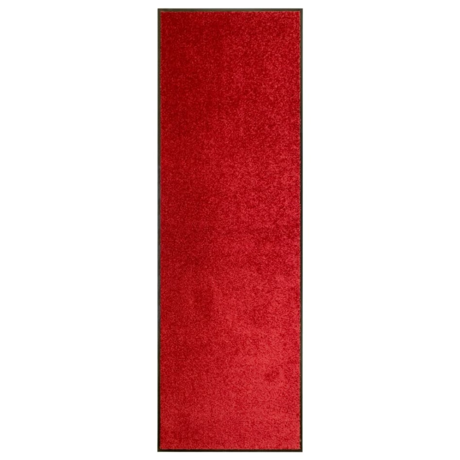Felpudo lavable rojo 60x180