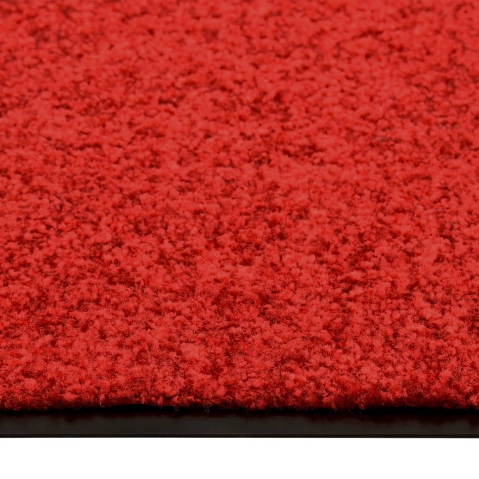 Felpudo lavable rojo 60x180