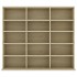 Estantería para CD contrachapada color roble 102x23x89,5
