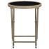 Mesa de centro de ratán sintético y vidrio templado beige 60