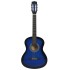 Guitarra clásica para principiantes y niños azul 3/4