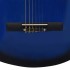 Guitarra clásica para principiantes y niños azul 3/4