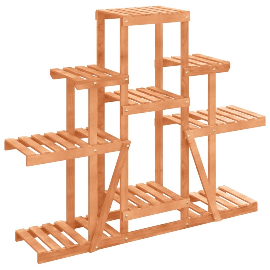 Soporte para flores madera maciza abeto 110x25x96