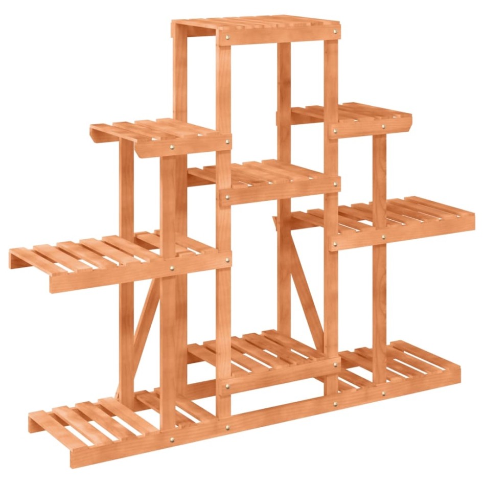 Soporte para flores madera maciza abeto 110x25x96