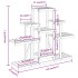 Soporte para flores madera maciza abeto 110x25x96
