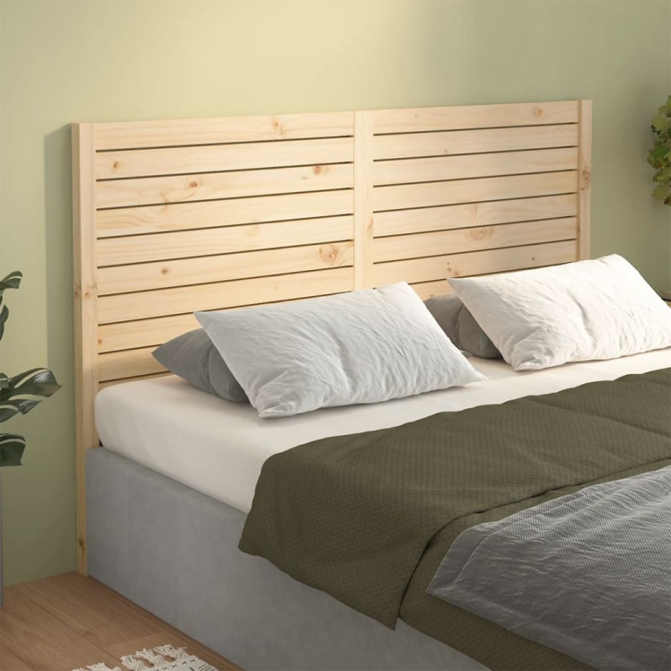 Cabecero de cama madera maciza de pino 166x4x100
