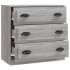Aparador de madera contrachapada gris Sonoma 70x35,5x67,5