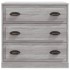 Aparador de madera contrachapada gris Sonoma 70x35,5x67,5
