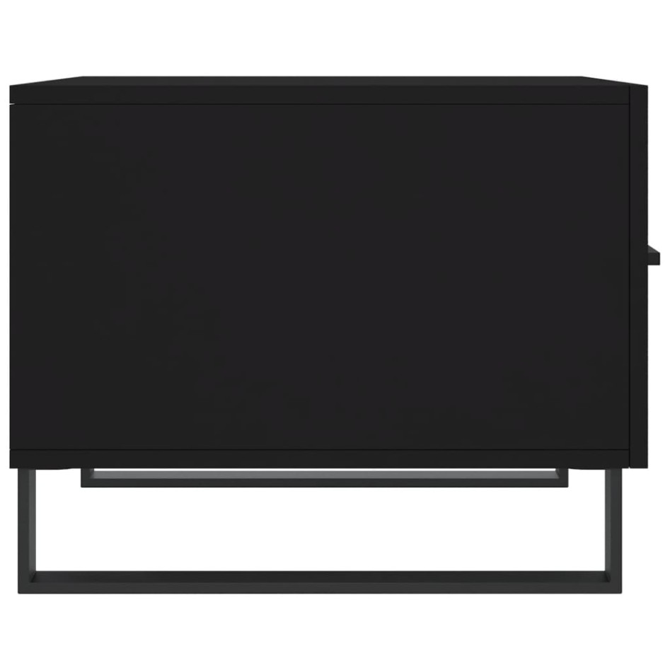 Mesas de centro 2 uds madera de ingeniería negro 50x50x40